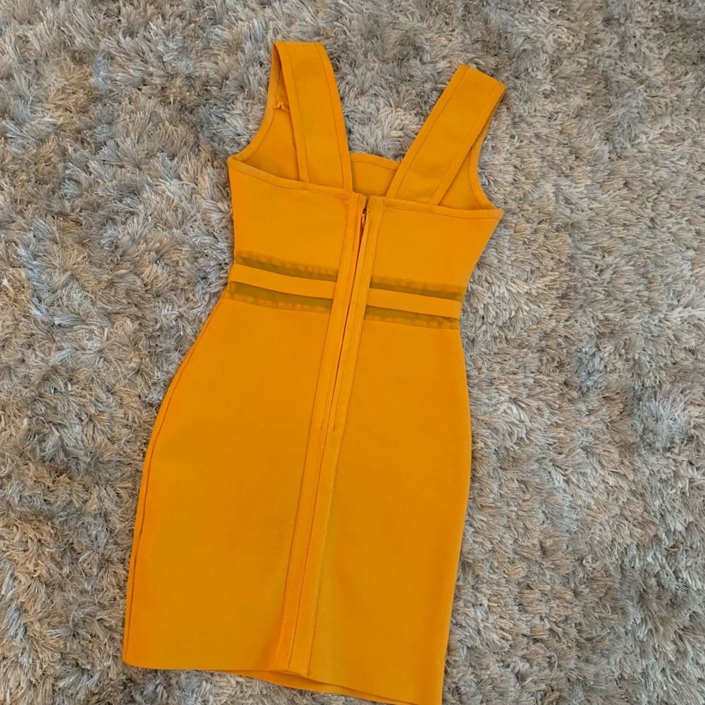 Orange Bandage Dress - Picture 3 of 4